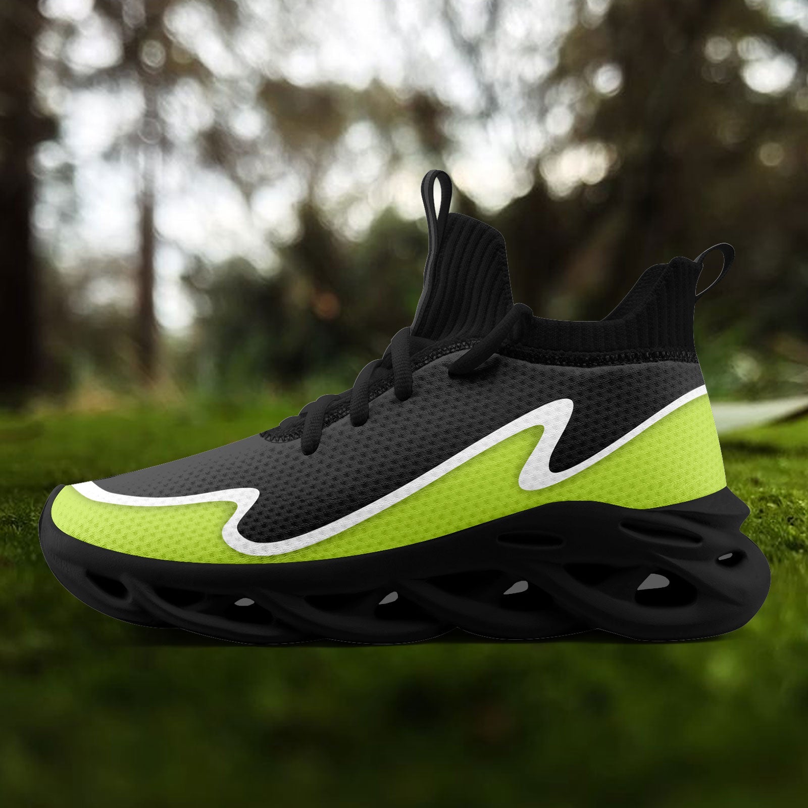Custom Dark Gray Green Maxsoul Shoes Personalized Sneaker FN030A-E020011-8