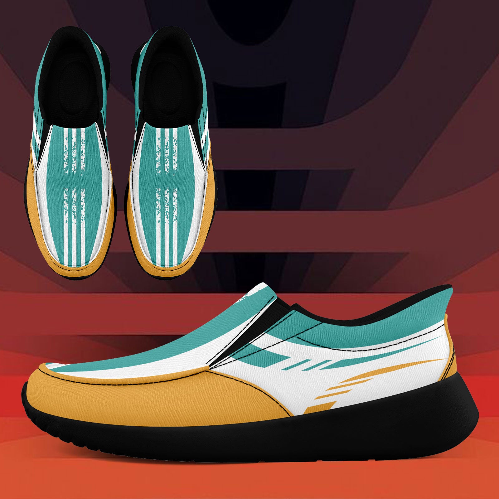 Custom Corporate Sneakers Slip On Shoes Personalized Corporate Shoes FN067-E023045-8