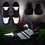 Custom Black Gray Las Vegas Shoes Personalized Sneaker FN032-D020389-20