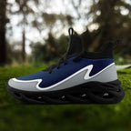 Custom Blue Gray Maxsoul Shoes Personalized Sneaker FN030A-E020011-19