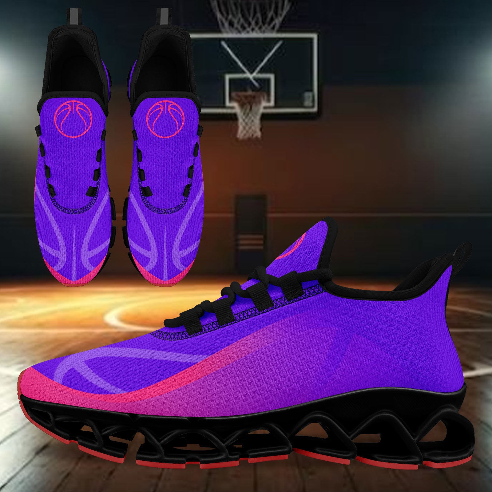 Custom Purple Pink Maxsoul Shoes Personalized Sneaker FN003XD-D020391-22