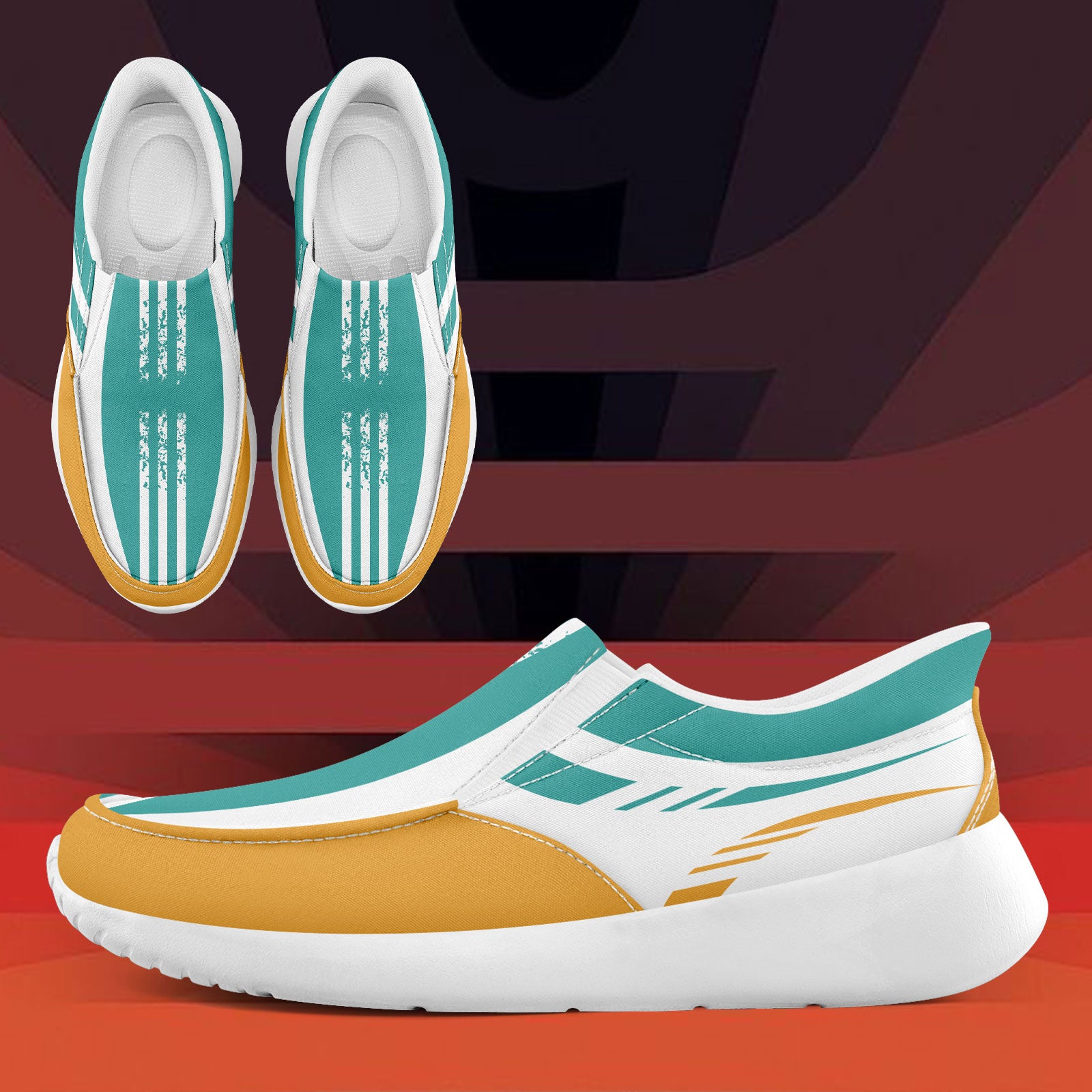 Custom Corporate Sneakers Slip On Shoes Personalized Corporate Shoes FN067-E023045-8