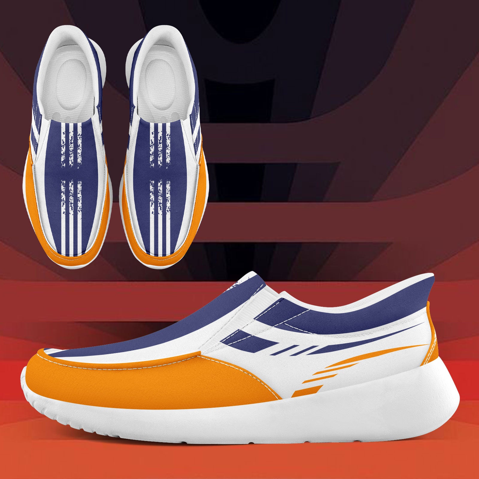 Custom Corporate Sneakers Slip On Shoes Personalized Corporate Shoes FN067-E023045-5