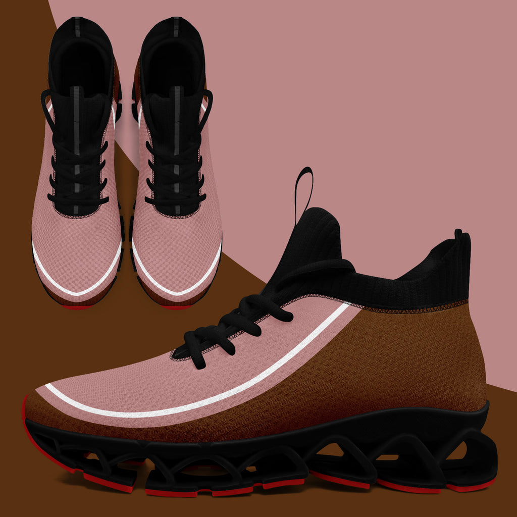 Custom Dark Pink Brown Maxsoul Shoes Personalized Sneaker FN030XD-D020388-18