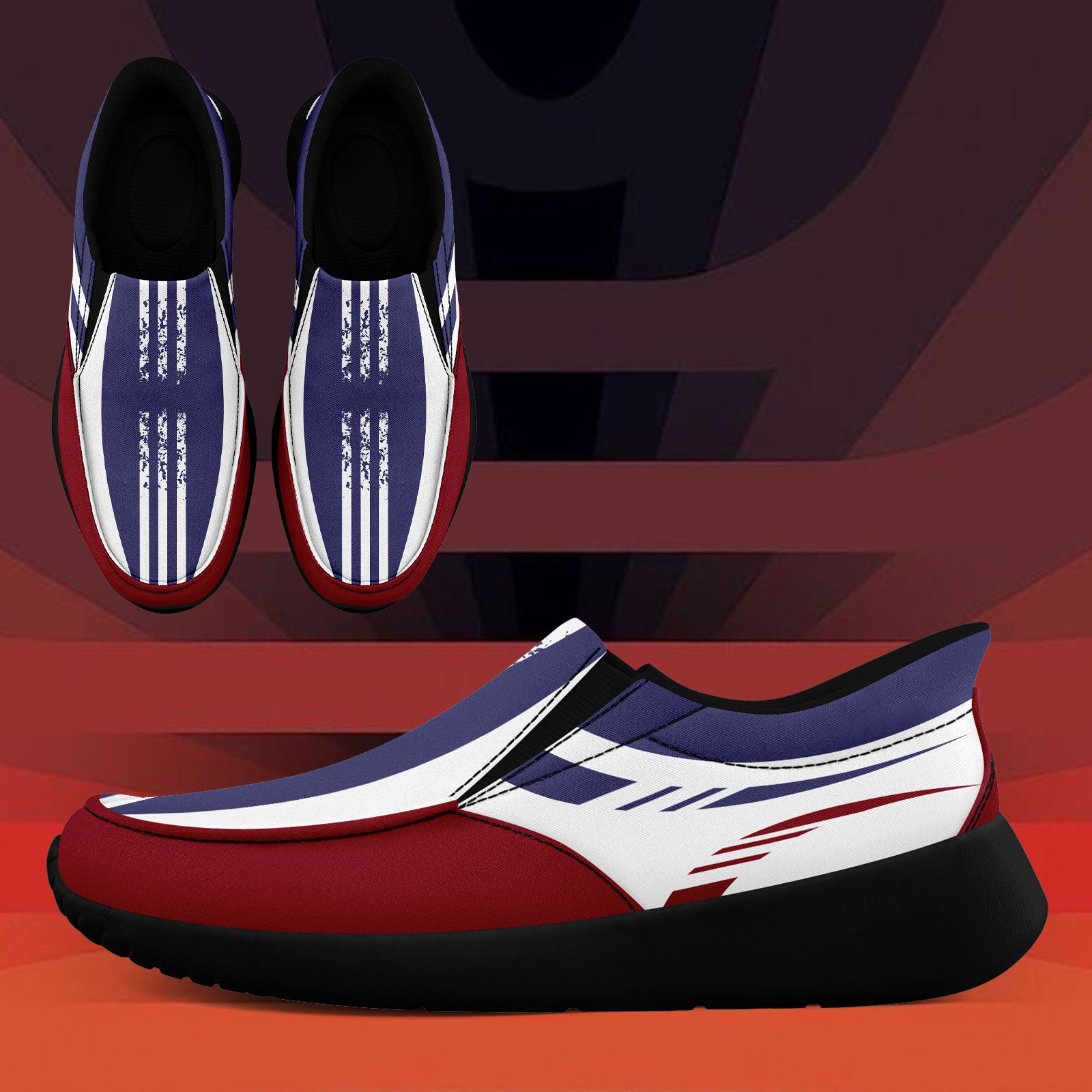 Custom Corporate Sneakers Slip On Shoes Personalized Corporate Shoes FN067-E023045-4