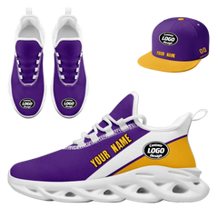 CUSTOM MAXSOUL SNEAKER AND HAT COMBO PERSONALIZED SNEAKER AND APPAREL FOR GIFTING BRAND PROMOTION FAN FESTIVALS AND EVENTS ZH-24020073-8w