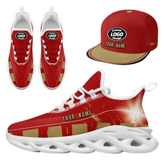 CUSTOM MAXSOUL SNEAKER AND HAT COMBO PERSONALIZED SNEAKER AND APPAREL FOR GIFTING BRAND PROMOTION FAN FESTIVALS AND EVENTS ZH-24020264-25w