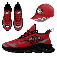 CUSTOM MAXSOUL SNEAKER AND HAT COMBO PERSONALIZED SNEAKER AND APPAREL FOR GIFTING BRAND PROMOTION FAN FESTIVALS AND EVENTS JH-24020105-1B