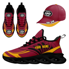 CUSTOM MAXSOUL SNEAKER AND HAT COMBO PERSONALIZED SNEAKER AND APPAREL FOR GIFTING BRAND PROMOTION FAN FESTIVALS AND EVENTS JH-24020105-2b