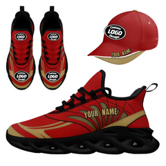 CUSTOM MAXSOUL SNEAKER AND HAT COMBO PERSONALIZED SNEAKER AND APPAREL FOR GIFTING BRAND PROMOTION FAN FESTIVALS AND EVENTS JH-24020105-21b