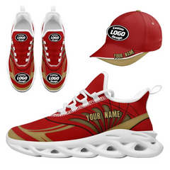 CUSTOM MAXSOUL SNEAKER AND HAT COMBO PERSONALIZED SNEAKER AND APPAREL FOR GIFTING BRAND PROMOTION FAN FESTIVALS AND EVENTS JH-24020105-21w