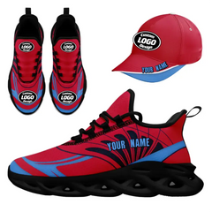 CUSTOM MAXSOUL SNEAKER AND HAT COMBO PERSONALIZED SNEAKER AND APPAREL FOR GIFTING BRAND PROMOTION FAN FESTIVALS AND EVENTS JH-24020105-23b