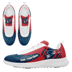 Personalized Football Fan Golf Sneakers, Comfortable & Team-Spirited Golf Shoes, Your Team, Your Shoes