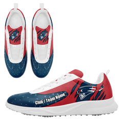 Personalized Football Fan Golf Sneakers, Comfortable & Team-Spirited Golf Shoes, Your Team, Your Shoes