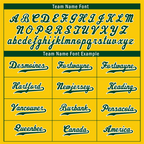 Custom Yellow Classic Style Green Authentic Baseball Jersey
