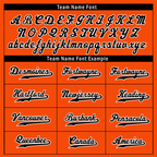 Custom Orange Classic Style Black Authentic Baseball Jersey