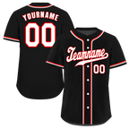 Custom Black Classic Style White Authentic Baseball Jersey