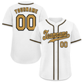 Custom White Classic Style Orange Authentic Baseball Jersey