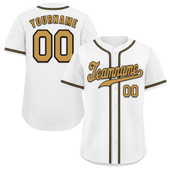 Custom White Classic Style Orange Authentic Baseball Jersey