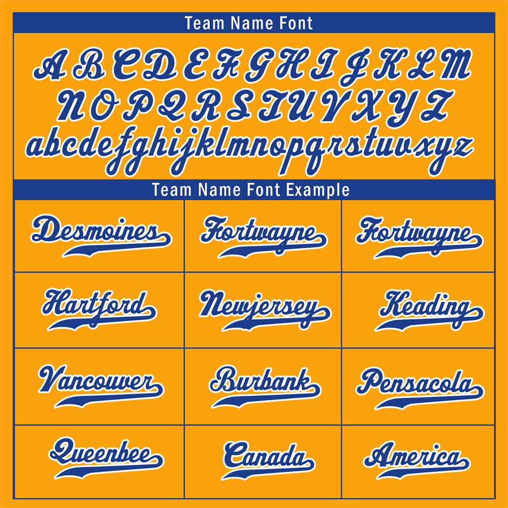 Custom Yellow Classic Style Blue Authentic Baseball Jersey