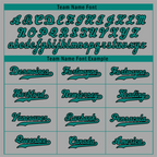 Custom Grey Classic Style Green Authentic Baseball Jersey