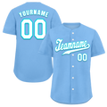 Custom Aqua Classic Style White Authentic Baseball Jersey
