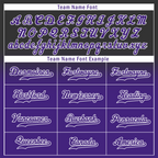 Custom Black Purple Fade Fashion Purple Authentic Baseball Jersey
