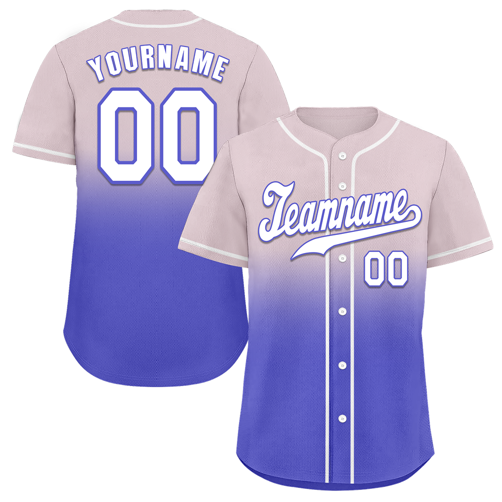 Custom  Fade Fashion White Authentic Baseball Jersey