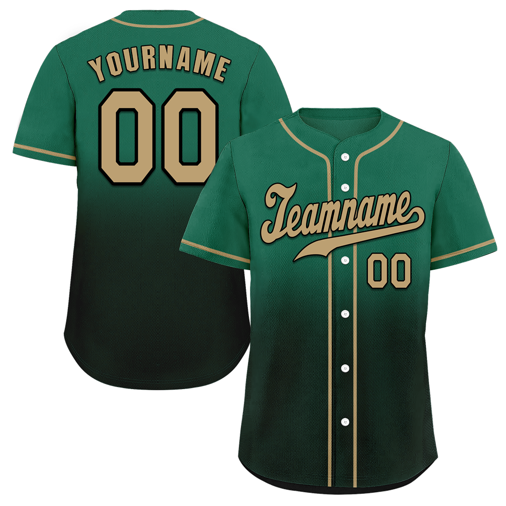 Custom  Fade Fashion Grey Authentic Baseball Jersey