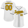 Custom White Stripe Fashion Orange Authentic Baseball Jersey