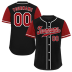 Custom Black Brown Raglan Sleeves Brown Authentic Baseball Jersey