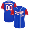 Custom Blue Brown Raglan Sleeves White Authentic Baseball Jersey