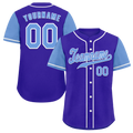 Custom Blue Aqua Raglan Sleeves Aqua Authentic Baseball Jersey