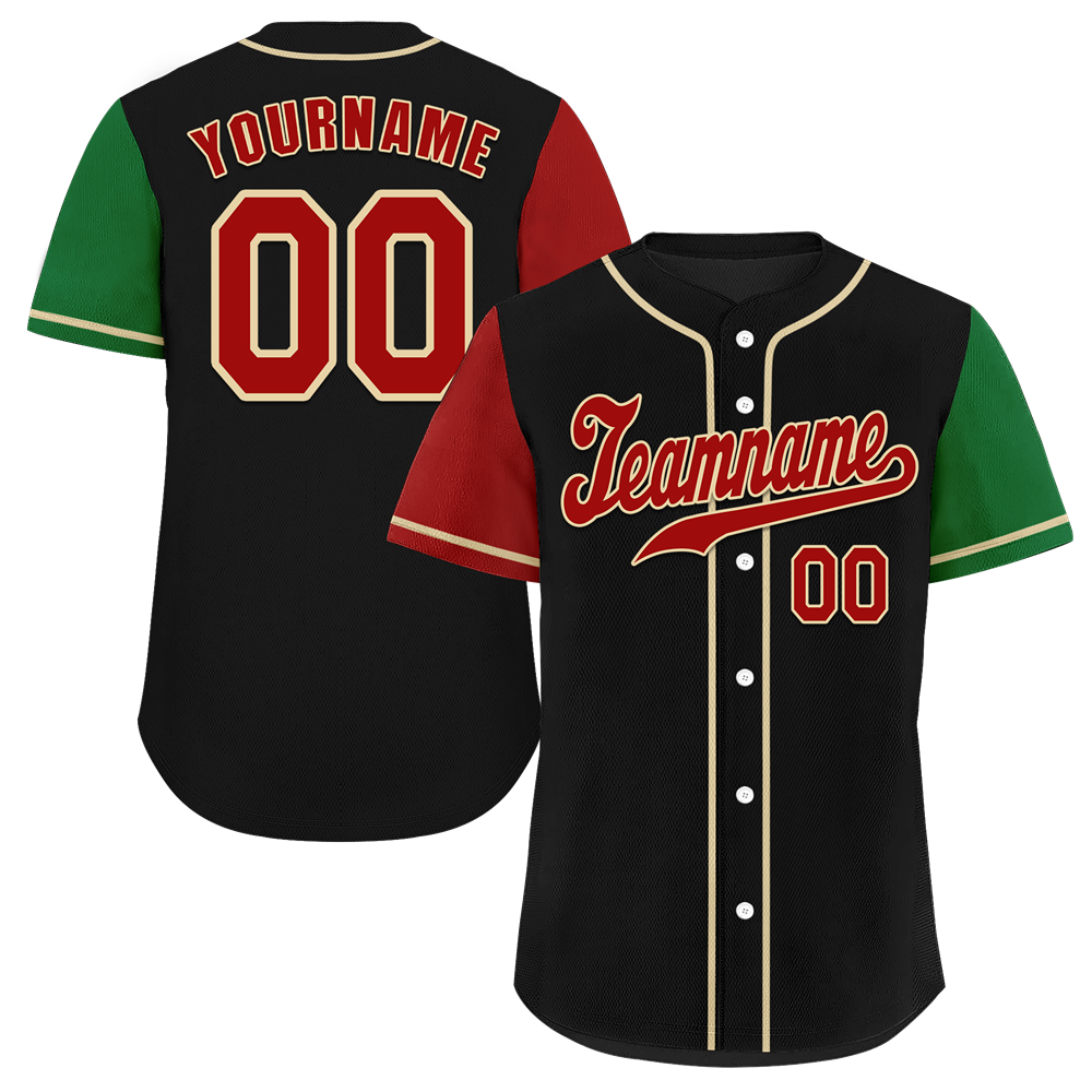 Custom Black Two Tone Brown Authentic Baseball Jersey
