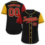 Custom Black Two Tone Brown Authentic Baseball Jersey