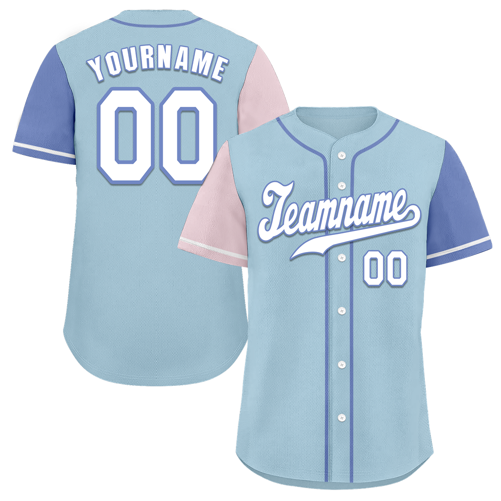 Custom Aqua Two Tone White Authentic Baseball Jersey