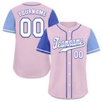 Custom Pink Two Tone White Authentic Baseball Jersey