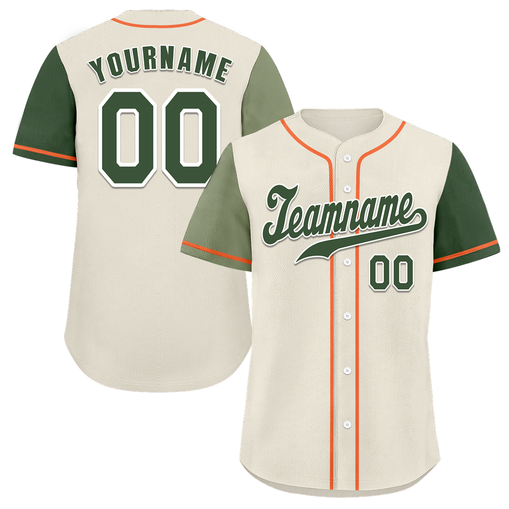 Custom Grey Two Tone Green Authentic Baseball Jersey