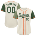 Custom Grey Two Tone Green Authentic Baseball Jersey