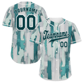 Custom Grey Graffiti Pattern Black Authentic Baseball Jersey