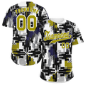 Custom Colorful Graffiti Pattern Orange Authentic Baseball Jersey