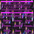 Custom Colorful Graffiti Pattern Black Authentic Baseball Jersey