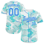 Custom Aqua Graffiti Pattern Aqua Authentic Baseball Jersey