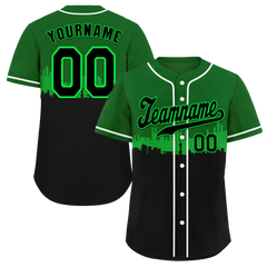 Custom Green Black City Edition Black Authentic Baseball Jersey BSBJ0a-bc0fbb9