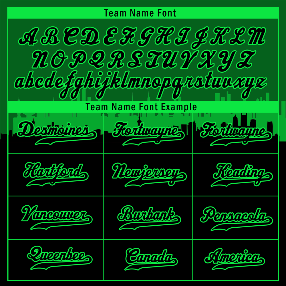 Custom Green Black City Edition Black Authentic Baseball Jersey BSBJ0a-bc0fbb9