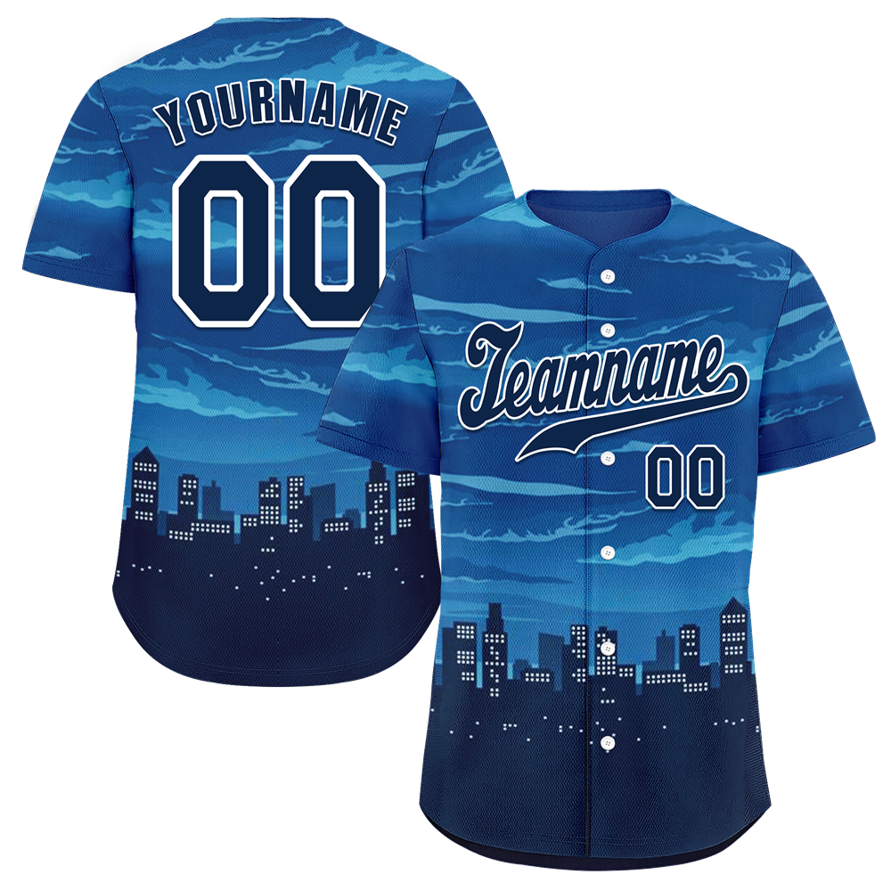 Custom Blue City Edition Black Authentic Baseball Jersey BSBJ0a-bc0fbca
