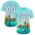 Custom Aqua City Edition White Authentic Baseball Jersey BSBJ0a-bc0fbd0