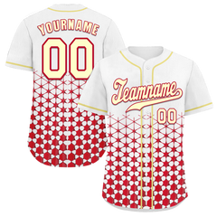 Custom White 3D Pattern Yellow Authentic Baseball Jersey BSBJ0a-bc0fbda