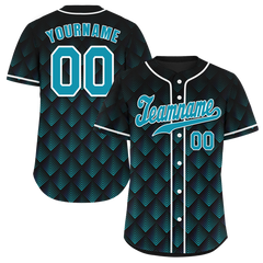 Custom Black 3D Pattern Aqua Authentic Baseball Jersey BSBJ0a-bc0fbdc