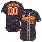 Custom Black 3D Pattern Orange Authentic Baseball Jersey BSBJ0a-bc0fbdd